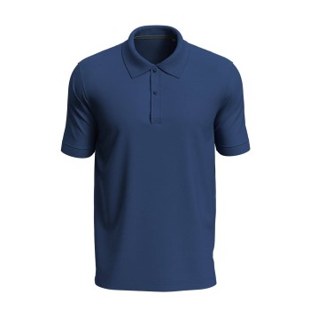 Läs mer om Stedman Henry Polo Short Sleeve Mörkblå bomull Large Herr