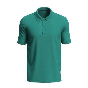 Läs mer om Stedman Henry Polo Short Sleeve Grön bomull Medium Herr