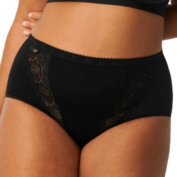 Läs mer om Sloggi Trosor 4P Chic Maxi Lace Briefs Svart bomull 44 Dam