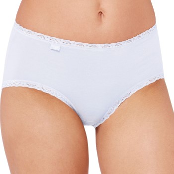 Läs mer om Sloggi Trosor 3P 24 7 Cotton Lace Midi Briefs Vit bomull 50 Dam