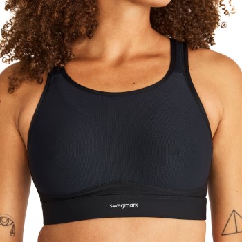 Läs mer om Swegmark BH Victorious Strenght Spacer Sports Bra Svart C 75 Dam