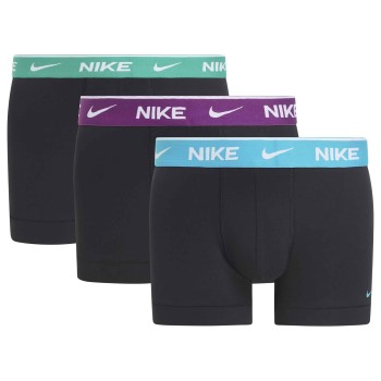 Läs mer om Nike Kalsonger 6P Everyday Essentials Cotton Stretch Trunk D1 Svart m Lila bomull X-Large Herr