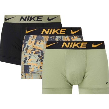 Nike Kalsonger 6P Everyday Essentials Micro Trunks D1 Grön/orange polyester Large Herr