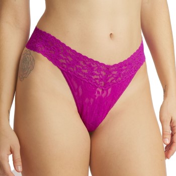 Hanky Panky Trosor 2P Original Rise Thong D1 Mörkrosa nylon One Size Dam | apparel & accessories - clothing - underwear & socks - lingerie | ModeLejon