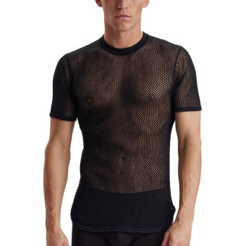 Läs mer om Dovre Wool Mesh T-Shirt Svart ull X-Large Herr