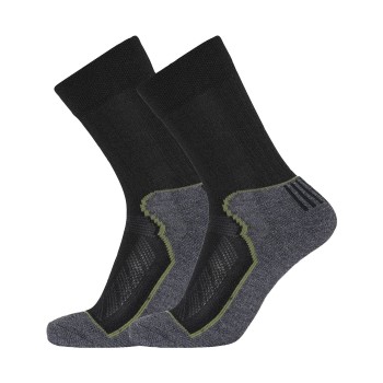 Läs mer om Dovre Strumpor 2P Organic Wool Terry Crew Socks Svart Strl 44/47 Herr