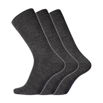 Läs mer om Dovre Strumpor 3P No Elastic Twin Socks Mörkgrå bomull Strl 45/48 Herr