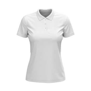 Läs mer om Stedman Lux Short Sleeve Polo For Women Vit bomull X-Large Dam