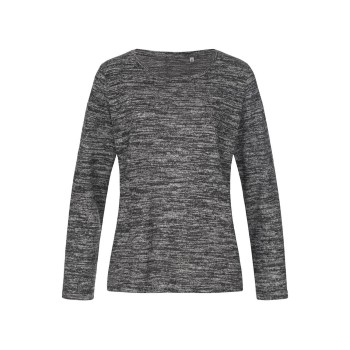 Läs mer om Stedman Knit Long Sleeve For Women Grå X-Large Dam