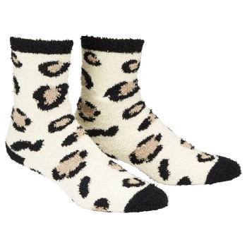 Damella Strumpor Fluffy Socks Leopard polyester Strl 35/38 Dam | apparel & accessories - clothing - underwear & socks - socks | ModeLejon