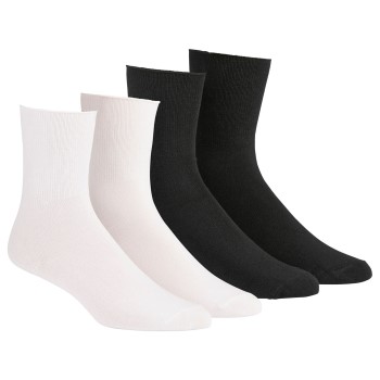 Läs mer om Damella Strumpor 2P Seamless Socks Svart/Vit Strl 39/42 Dam