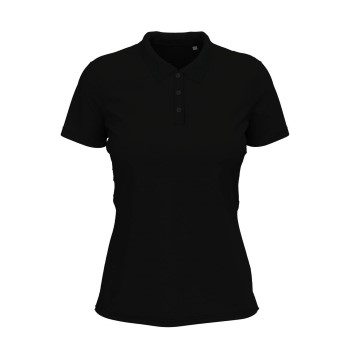 Läs mer om Stedman Claire Short Sleeve Polo Svart ringspunnen bomull Medium Dam