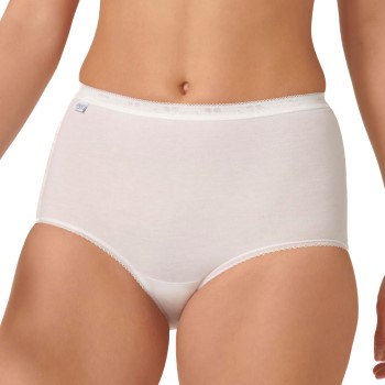 Läs mer om Sloggi Trosor 2P Basic Plus Maxi Briefs Vit bomull 40 Dam