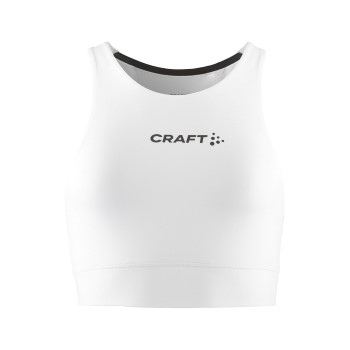 Läs mer om Craft Rush 2 0 Crop Top W Vit XX-Large Dam