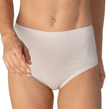 Läs mer om Mey Trosor Natural Second Me High Waist Pants Offwhite bomull Large Dam