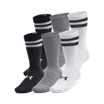 Under Armour Strumpor 6P Essential Crew Socks Flerfärgad polyester X-Large | apparel & accessories - clothing - underwear & socks - socks | ModeLejon