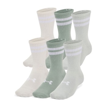 Under Armour Strumpor 6P Essential Crew Socks Flerfärgad-2 polyester X-Large | apparel & accessories - clothing - underwear & socks - socks | ModeLejon