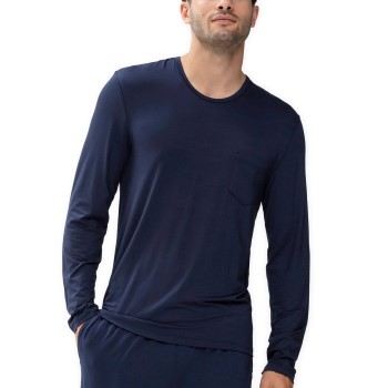 Läs mer om Mey Jefferson Long Sleeves Mörkblå modal Large Herr