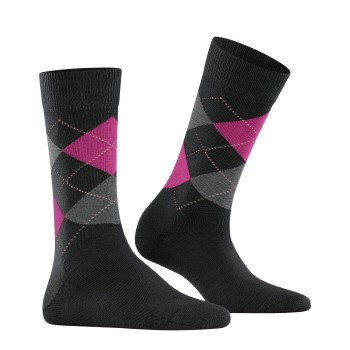 Läs mer om Burlington Strumpor 3P Marylebone Wool Socks Rosa/Svart Strl 36/41 Dam