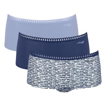 Alternativ bild 0 för Sloggi Trosor 3P GO Crush Hipster Shorts Berry/Lilac bomull X-Large Dam