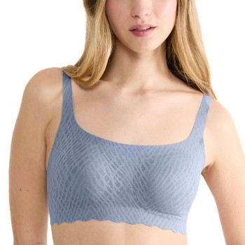 Sloggi BH ZERO Feel Bliss Top Blå/Grå Medium Dam | apparel & accessories - clothing - underwear & socks - bras | ModeLejon