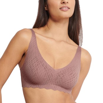 Läs mer om Sloggi BH ZERO Feel Bliss Soft Bra Brun XL+ Dam