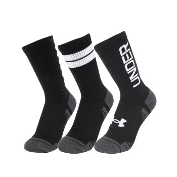 Under Armour Strumpor 3P Performance Tech Nov Crew Socks Svart polyester Large | apparel & accessories - clothing - underwear & socks - socks | ModeLejon