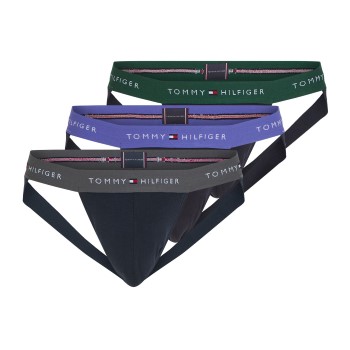 Läs mer om Tommy Hilfiger Kalsonger 3P WB Jockstrap Flerfärgad ekologisk bomull XX-Large Herr