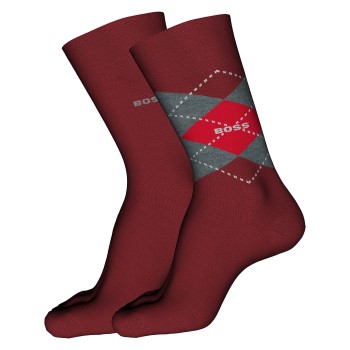 BOSS Strumpor 2P RS Argyle CC Vinröd Strl 39/42 Herr | apparel & accessories - clothing - underwear & socks - socks | ModeLejon