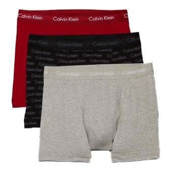 Läs mer om Calvin Klein Kalsonger 3P Holiday Cotton Stretch Trunks Flerfärgad bomull X-Large Herr