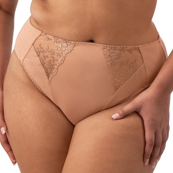 Läs mer om Elomi Trosor Zarla High Leg Brief Beige polyamid X-Large Dam