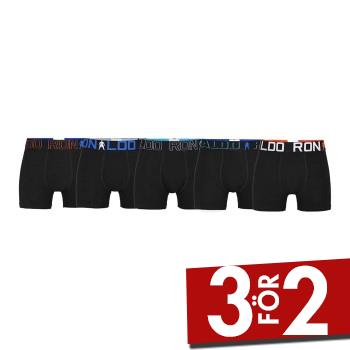 CR7 Cristiano Ronaldo CR7 boxerkalsonger för barn 5-pack i bomull i svart