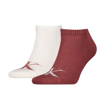 Calvin Klein Strumpor 2P Sneaker Monogram Socks Vit/Röd Strl 39/42 Herr | apparel & accessories - clothing - underwear & socks - socks | ModeLejon