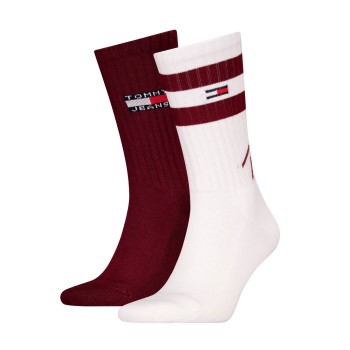 Tommy Hilfiger Strumpor 2P Men Uni TJ Sport Socks Vit/Röd Strl 39/42 Herr | apparel & accessories - clothing - underwear & socks - socks | ModeLejon