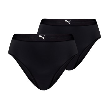 Puma Trosor 2P Women High Waist Brazilian Briefs Svart polyamid Large Dam | apparel & accessories - clothing - underwear & socks - lingerie | ModeLejon