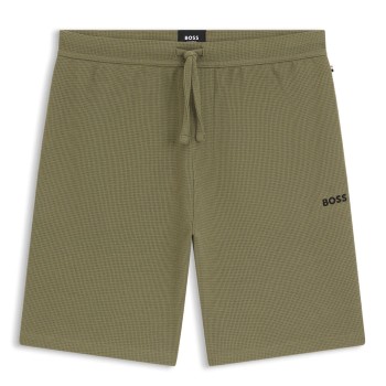BOSS Waffle Nightwear Shorts Ljusgrön Large Herr | apparel & accessories - clothing - sleepwear & loungewear | ModeLejon