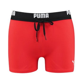 Puma Badbyxor Logo Swim Trunks Röd Small Herr | apparel & accessories - clothing - swimwear | ModeLejon