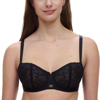 Chantelle BH Origins Lace Unlined Demi Bra Svart nylon G 80 Dam | apparel & accessories - clothing - underwear & socks - bras | ModeLejon