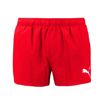 Puma Badbyxor Swim Short Shorts Röd polyester X-Small Herr | apparel & accessories - clothing - swimwear | ModeLejon