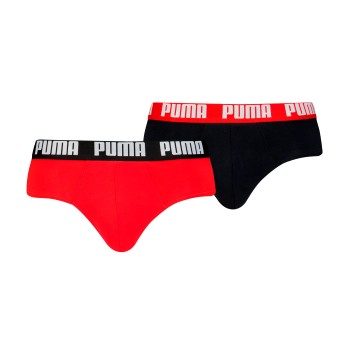 Puma Kalsonger 2P Men Everyday Brief Röd/svart bomull Medium Herr | apparel & accessories - clothing - underwear & socks - underwear | ModeLejon