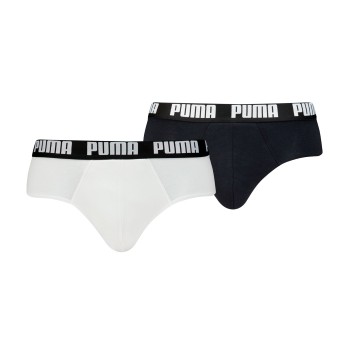 Puma Kalsonger 2P Men Everyday Brief Vit/Svart bomull Small Herr | apparel & accessories - clothing - underwear & socks - underwear | ModeLejon