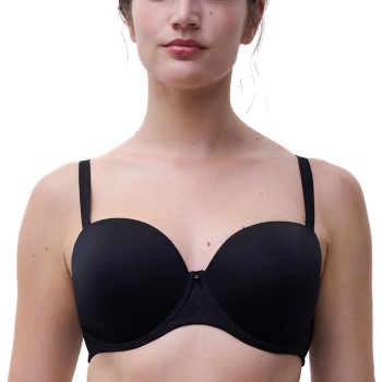 Chantelle BH Comfort Chic Bandeau T-shirt Bra Svart E 80 Dam | apparel & accessories - clothing - underwear & socks - bras | ModeLejon