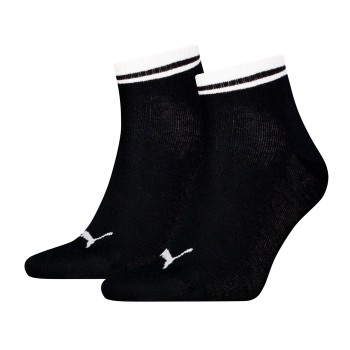 Puma Strumpor 2P Heritage Quarter Socks Svart Strl 35/38 | apparel & accessories - clothing - underwear & socks - socks | ModeLejon