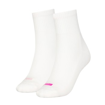Puma Strumpor 2P Women Heart Logo Short Crew Socks Vit/Rosa Strl 35/38 Dam | apparel & accessories - clothing - underwear & socks - socks | ModeLejon