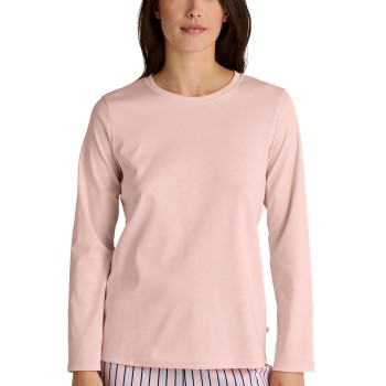 Calida Favourites Sleep Cotton Shirt Long-Sleeve Rosa randig bomull Large Dam | apparel & accessories - clothing - shirts & tops | ModeLejon