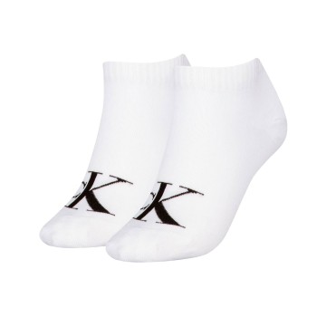Calvin Klein Strumpor 2P Women Monogram Sneaker Socks Vit Strl 35/38 Dam | apparel & accessories - clothing - underwear & socks - socks | ModeLejon