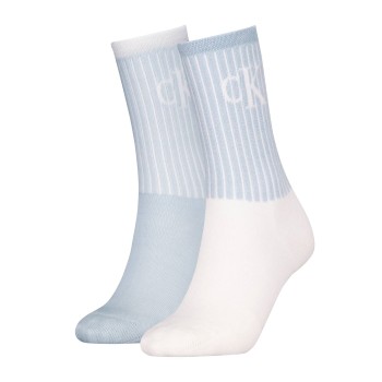 2-Pack Calvin Klein Glossy Rib Crew Socks