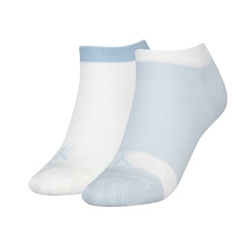 Calvin Klein Strumpor 2P Glossy Sneaker Socks Vit/Blå Strl 39/42 Dam | apparel & accessories - clothing - underwear & socks - socks | ModeLejon