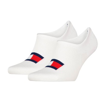 Tommy Uni TJ Flag Footie Socks Strumpor 2P Vit Strl 35/38 | apparel & accessories - clothing - underwear & socks - socks | ModeLejon