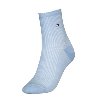 Tommy Hilfiger Strumpor Women Premium Rib Short Socks Ljusblå Strl 35/38 Dam | apparel & accessories - clothing - underwear & socks - socks | ModeLejon
